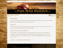 Tablet Screenshot of finewinereserve.com